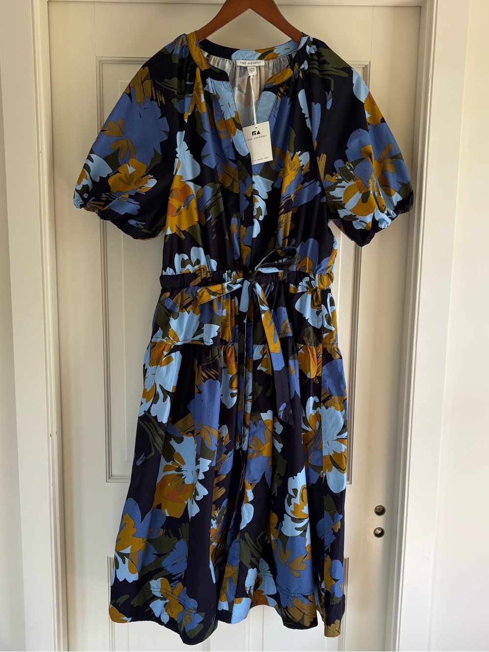 NWT, Free Assembly Cotton Midi Dress, Women’s L